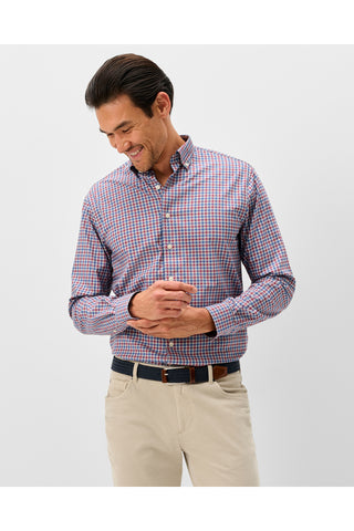 JOHNNIE-O CHATHAM GINGHAM LONG SLEEVE SHIRT