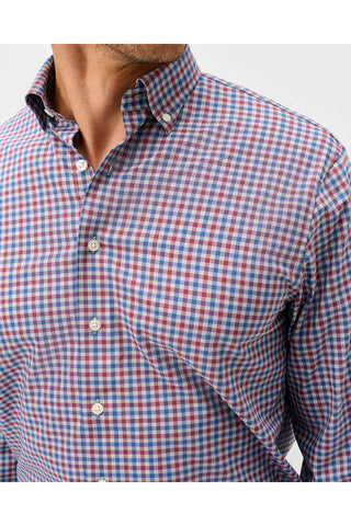 JOHNNIE-O CHATHAM GINGHAM LONG SLEEVE SHIRT
