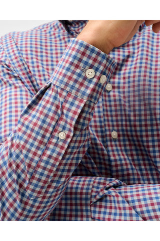 JOHNNIE-O CHATHAM GINGHAM LONG SLEEVE SHIRT