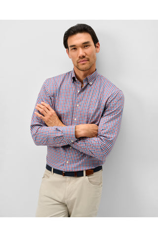 JOHNNIE-O CHATHAM GINGHAM LONG SLEEVE SHIRT