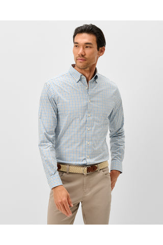 JOHNNIE-O CHATHAM GINGHAM LONG SLEEVE SHIRT