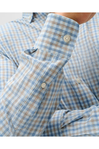 JOHNNIE-O CHATHAM GINGHAM LONG SLEEVE SHIRT