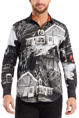 Robert Graham Long Sleeve Halloween Headless Shirt