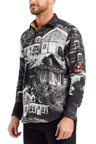 Robert Graham Long Sleeve Halloween Headless Shirt