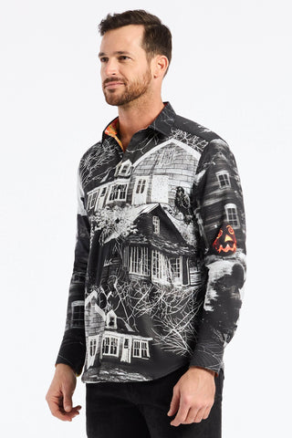 Robert Graham Long Sleeve Halloween Headless Shirt