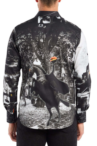 Robert Graham Long Sleeve Halloween Headless Shirt