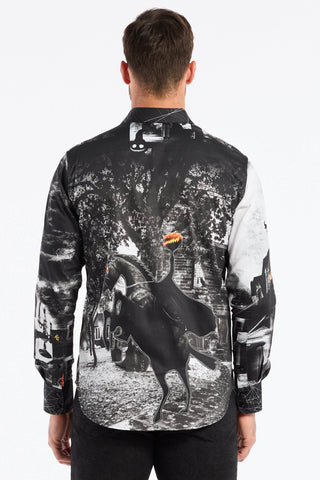 Robert Graham Long Sleeve Halloween Headless Shirt