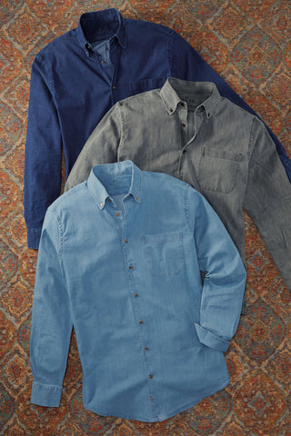 Robert Graham Long Sleeve Hudson Jacquard Solid Shirt