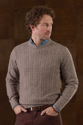 Peter Millar Crescent Cable Sweater