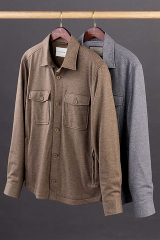 Bugatchi Button Front 2 Pocket Shirt Jacket