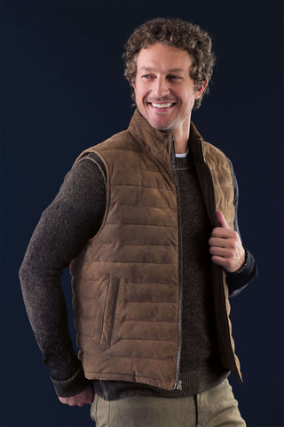 Outlander Suede Puff Vest
