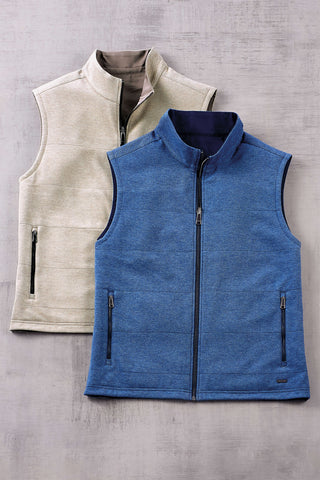 Bugatchi Stand Up Collar Reversible Knit Vest