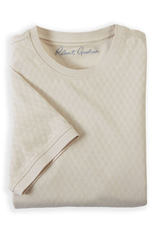 Robert Graham Short Sleeve Rowsley Jacquard Crew Tee