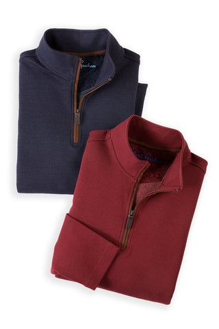 Robert Graham Long Sleeve Tanswell 1/4 Zip Pullover