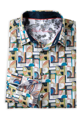 Robert Graham Long Sleeve Gainsborough Geo Shirt