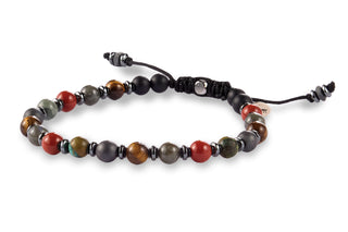 Kenton Michael Hematite Vinyl Sterling Bracelet