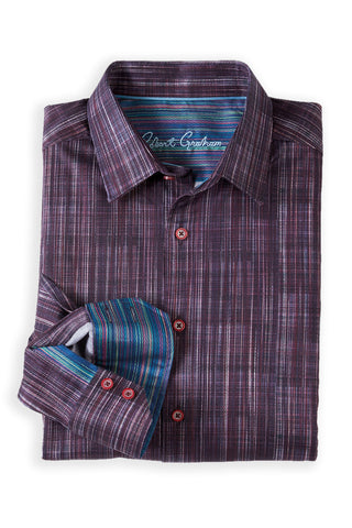 Robert Graham Long Sleeve Tyler Muted Plaid Shirt