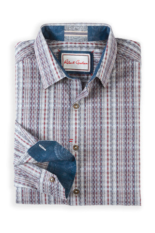 Robert Graham Long Sleeve Elroy Fancy Dobby Pattern Shirt