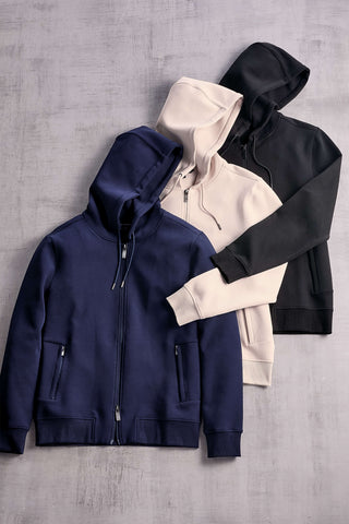 Robert Barakett Ciro Full Zip Scuba Knit Hoodie