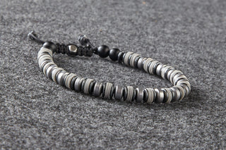 Kenton Michael Hematite Vinyl Sterling Bracelet
