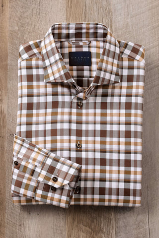 Calder Long Sleeve Exploded Plaid Shirt