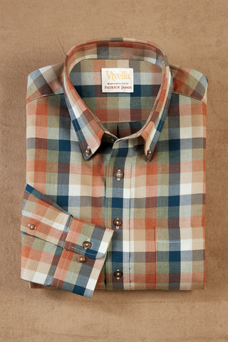 Patrick James Viyella Long Sleeve Box Check Shirt