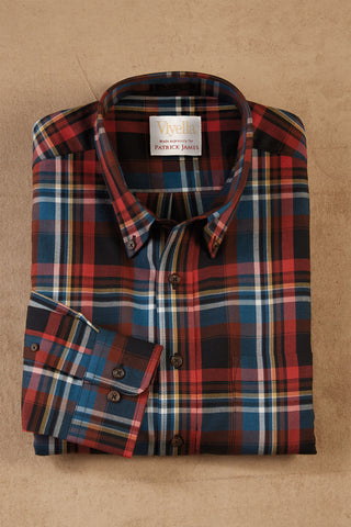 Patrick James Viyella Long Sleeve Plaid Shirt