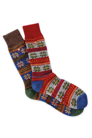 Martin Dingman Fair Islee Stripe Alpaca Sock