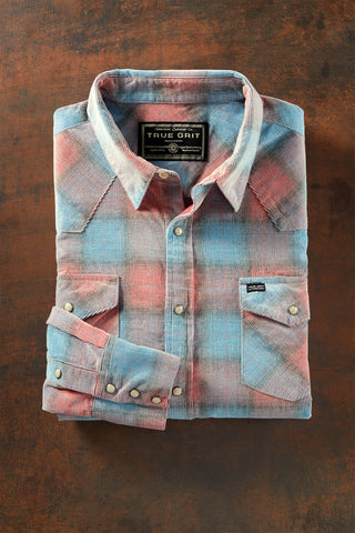 True Grit Long Sleeve Frontier Lux Cord Western Shirt