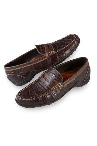 Martin Dingman Crocodile Bit Loafer