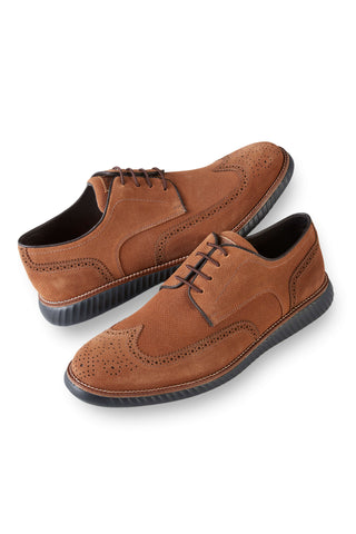 Martin Dingman Countryaire Suede Wingtip Shoe