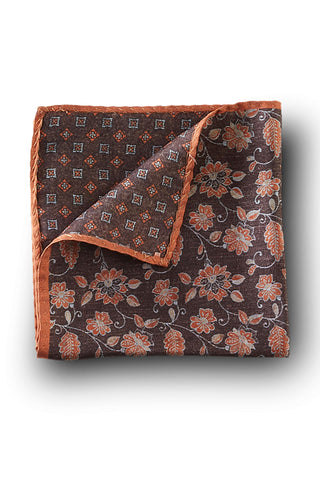 Dion Formalwear Floral Vine Reversible Pocket Square
