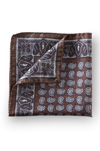 Amanda Christensen Paisley Silk Twill Pocket Square