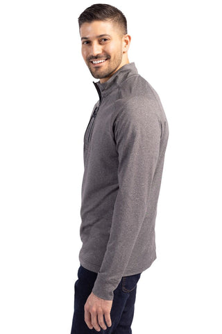 Cutter & Buck Adapt Heather Quarter Zip Pullover