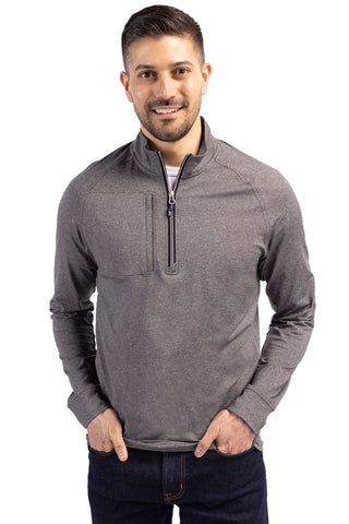 Cutter & Buck Adapt Heather Quarter Zip Pullover