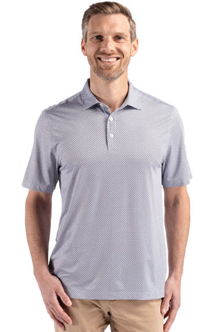 Cutter & Buck Short Sleeve Pike Diamond Dot Print Polo