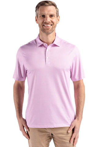 Cutter & Buck Short Sleeve Pike Diamond Dot Print Polo