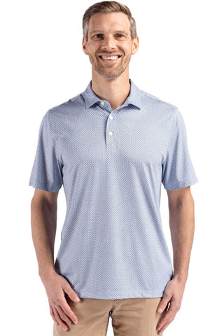 Cutter & Buck Short Sleeve Pike Diamond Dot Print Polo