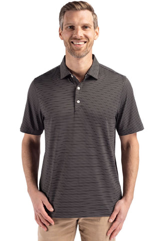 Cutter & Buck Short Sleeve Forge Fine Line Stripe Polo