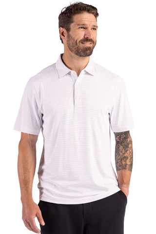 Cutter & Buck Short Sleeve Forge Fine Line Stripe Polo