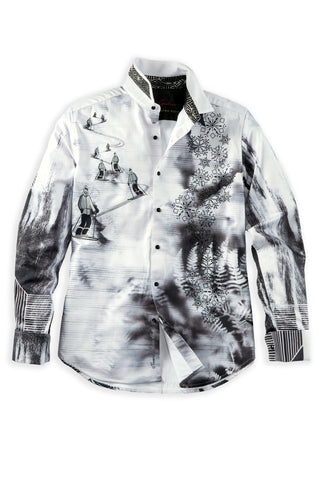 Robert Graham Long Sleeve Downhill Embroidered Beaded Shirt