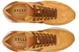 Zelli Roxi Italian Suede and Calfskin Sneaker