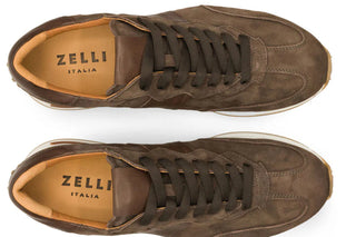 Zelli Roxi Italian Suede and Calfskin Sneaker
