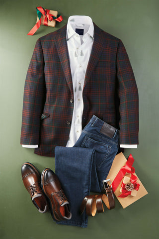 Patrick James Holiday Plaid Sportcoat