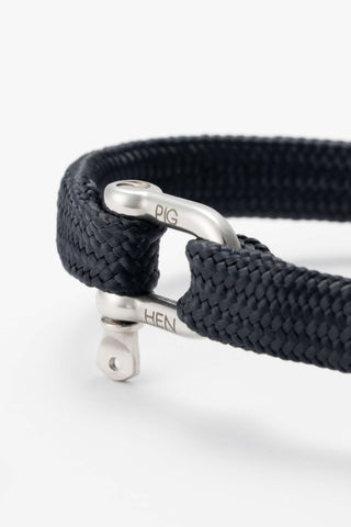 Pig and Hen Sharp Simon XXX Silver Rope Bracelet