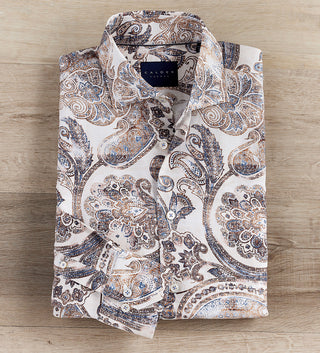 Calder Carmel Paisley Long Sleeve Shirt