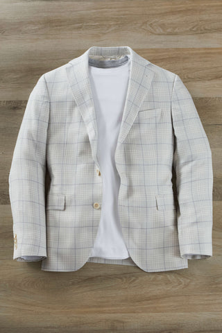Reserve 2 Button Side Vent Plaid Sport Coat