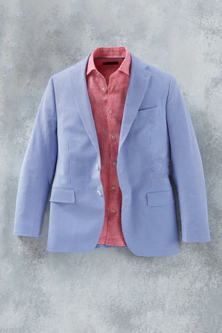 Patrick James 2 Button Italian Seersucker Sport Coat