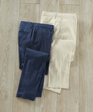 Bugatchi Flat Front Aerolinen Chino Pant