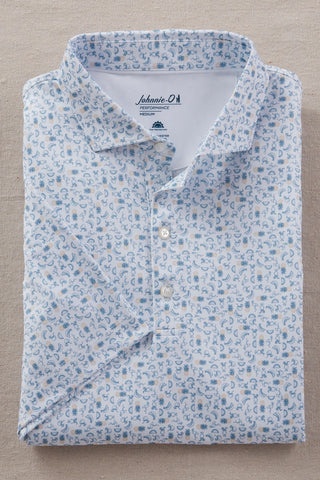 Johnny-O Short Sleeve Cabana Bar Performance Polo